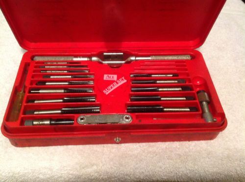 ACE TAP &amp; DIE SUPER SET---HAS 40 PIECES &amp; IS MISSING 3 SMALL TAPS