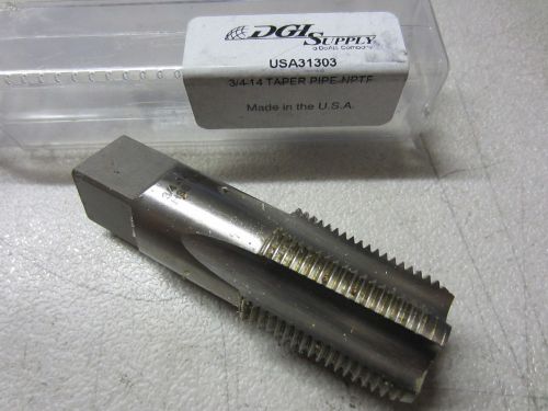 New usa 3/4-14 hss nptf 5fl straight flute taper pipe tap bright finish 31303 for sale