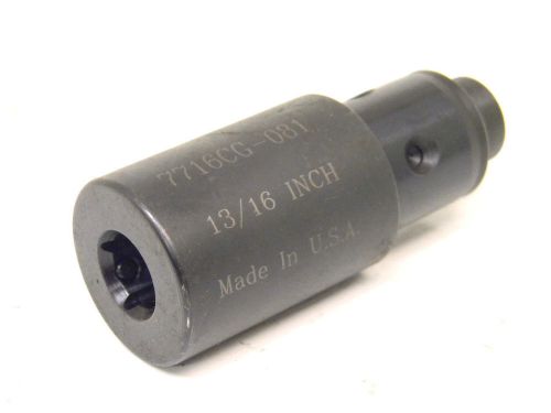 Used parlec numertap 770 13/16&#034; hand tap collet 7716-cg-081 adapter for sale