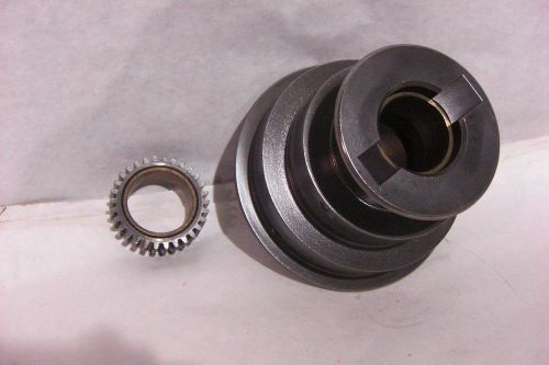 Logan lathe, Spindle drive , flat belt pulley,with back drive gear