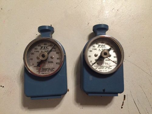 Ptc Instruments Type A Durometer Set Of Two Being Sold For Parts Or For Repair