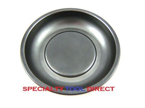 4&#034; BLACK Magnetic Parts Tray Dish Round New Tools