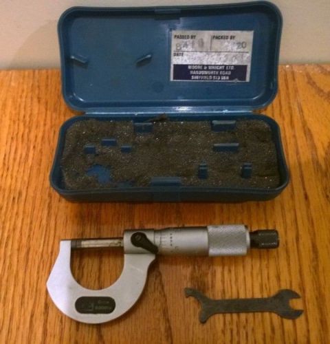 Moore and Wright Micrometer 961B Vintage