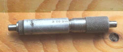 Brown &amp; sharpe 3&#034; to 3.5&#034; inside micrometer for sale