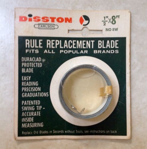 Vintage nos disston carlson porter tape rule replacement blade for many brands for sale
