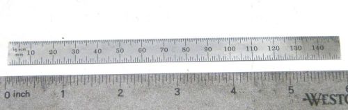 Starrett machinist 150 mm flexable rule tool die maker no c331 5 7/8&#034; long for sale