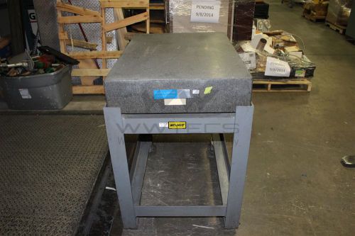 Mohave 35.5&#034; x 24&#034; x 6&#034; granite surface inspection table w/rolling stand  usz