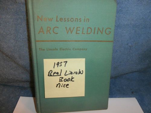 Welders --  hall buy now nice vintage lincoln welding manual for sale