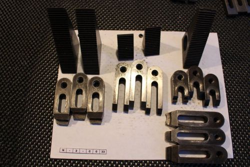Misc. machinists hold down clamps step blocks moore tools for sale