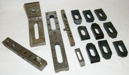 Large clamps and heavy duty steel base bars for metal tooling &amp; working for sale
