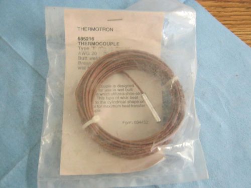 Thermotron Model: 685216 Thermocouple, Type T.  (Cu vs Const)  New Old Stock &lt;