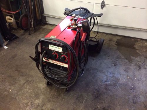 Lincoln electric wire matic 255 mig welder with magnum sg aluminum spoolgun for sale