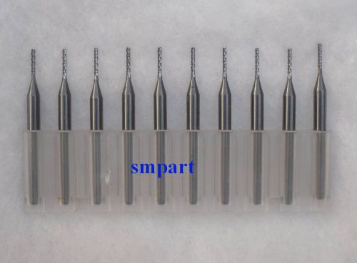 10 pcs Carbide Engraving Bits 0.6mm CNC/PCB 1/8&#034; 3.175mm Shank