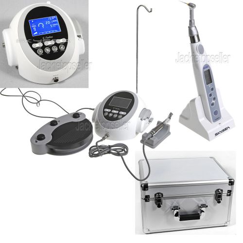 Dental implant surgical brushless motor + cordless endo motor 16;1 contra angle for sale