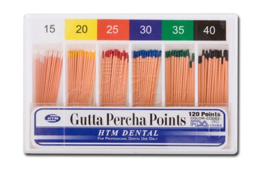 Dental Gutta Percha Points Protaper Files Obturation Points Tips 15-40# Assorted