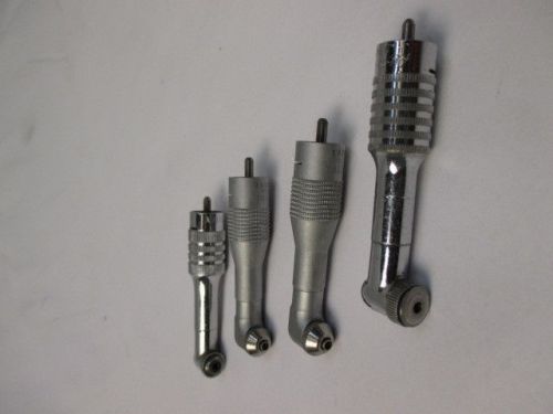 Lot of 4 prophy head screw latch dental handpiece attachments for sale