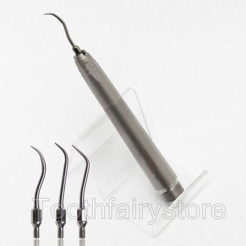 Dental piezo ultrasonic air scaler handpiece 2 hole + 3 scaling tips kavo style for sale