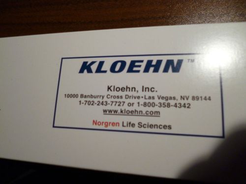 *new* kloehn 5ml glass syringe for dionex ic, 053915 for sale