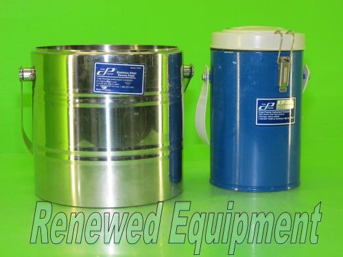 Cole Parmer Series 3763 Stainless Steel &amp; Isotherm Dewar Flasks - LOT of 2