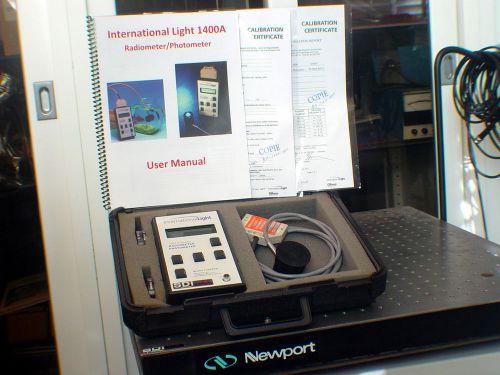 International Light IL1400A Photometer Radiometer + SFL 033 Detector + Filters