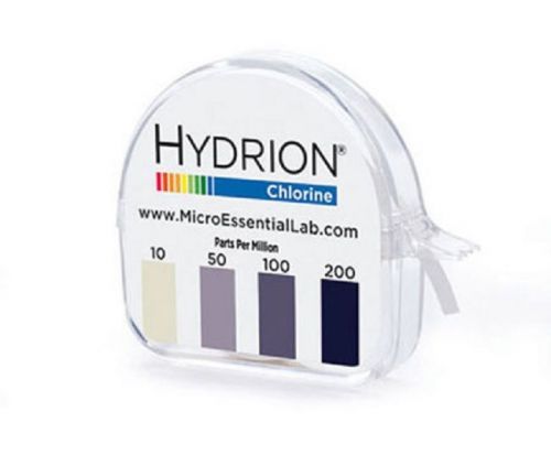 Ph hydrion chlorine test paper, range: 10-200 ppm for sale