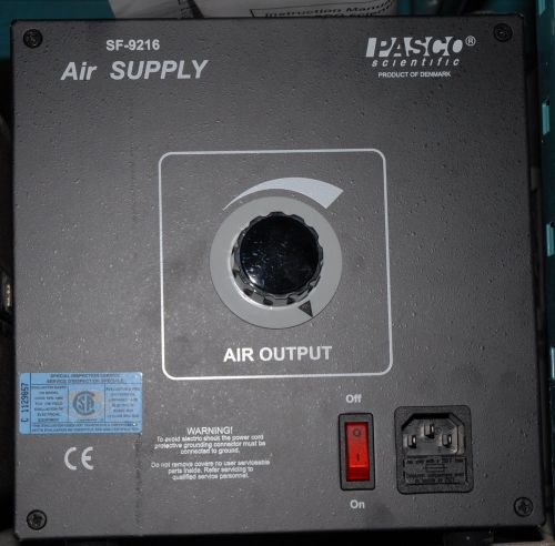 Pasco Scientific quiet air supply SF-9216  for labs
