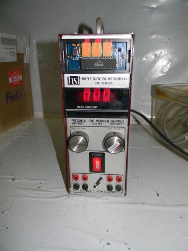 Hoefer Scientific PS500X 500V 400 MA Variable DC Power Supply, with free USA shi