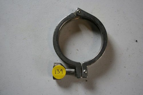 set of 15 3 1/2 &#034; stainless steel tri clamps