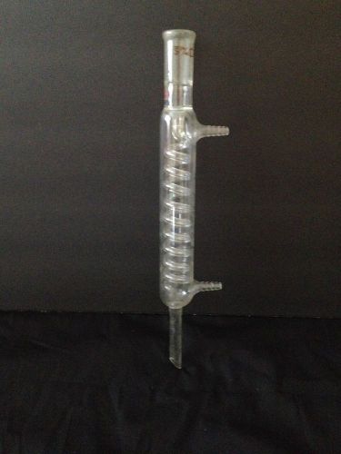 Kontes Glass Coiled Condenser 24 /40 Joints Lab