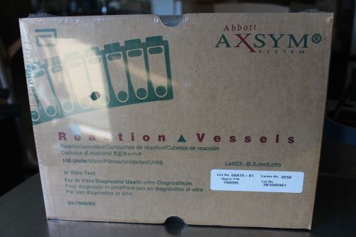 25 Cases Abbott Axsym System Reaction Vessels, In Vitro IVF NEW 93-7969/R3