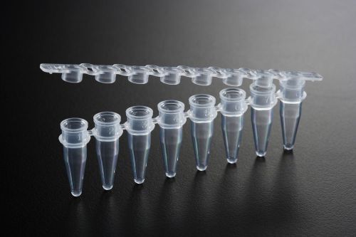 8-Strip PCR tubes with Strip Caps (0.2ml, flat caps, 125 Strips)