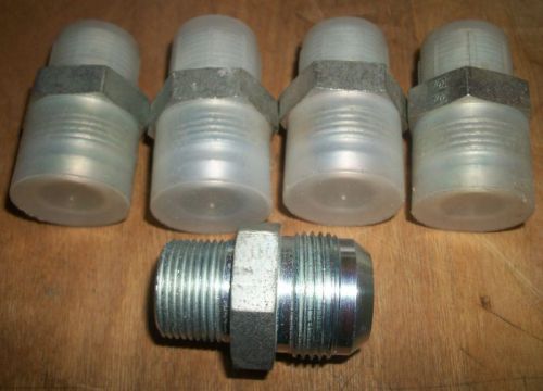 3/4 npt to 1 1/16 sae hydraulic reducer lot of 5 for sale