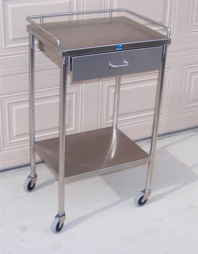 Pedigo sg-80-ss stainless steel mobile medical utility cart guaranteed for sale