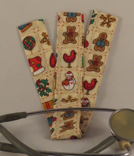 HANDMADE STETHOSCOPE COVER Classic Country Christmas Prints Snowman Candy Canes