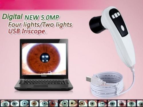 2014 New 5.0MP 4/2 LED Iris Iridology Iridoscope Iriscope camera+ PRO software