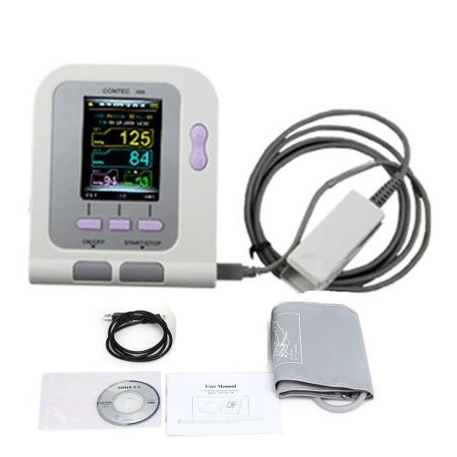 Bid blood pressure monitor +adult spo2 probe +free software +cd + adult cuff for sale