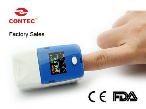 CE FDA fingertip pulse oximeter, blood oxygen, oximeter, Spo2 Monitor + Case