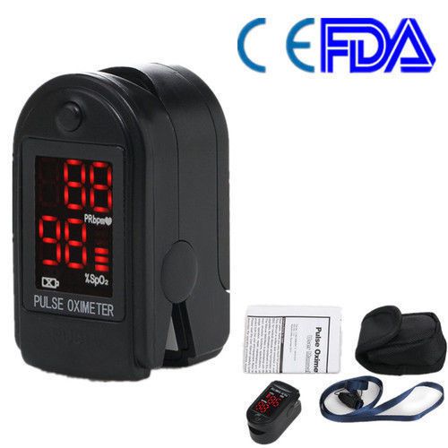 New oximeter finger pulse blood oxygen spo2 monitor -  black for sale
