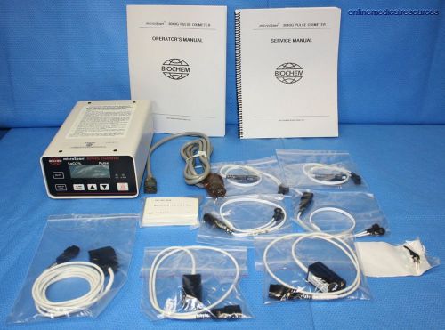 Bci microspan 3040g spo2 monitor (2) finger &amp; (4) y probes ear clip parts/repair for sale