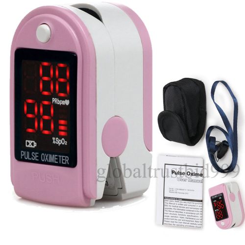 2015 pink contec fda finger tip pulse oximeter spo2 pr monitor six colour for sale