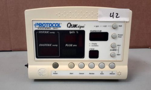 WELCH ALLYN PROTOCOL Quik Signs Vital Signs Patient Monitor 52000 Series