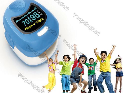 Pediatric/childrens/kids/ fingertip lcd ce fda pulse oximeter spo2 pulse rate for sale