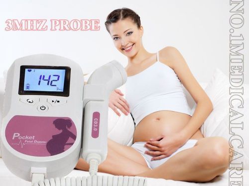 ULTrasound Fetal doppler,Prenatal heart Baby sound Monitor 3Mhz probe SonolineC1