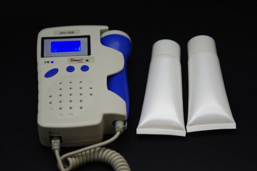 ANGELSOUNDS JPD-100B 3MHZ FETAL DOPPLER W/BATTERY , CHARGER , 2 TUBE OF GEL