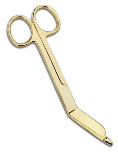 Lister Bandage Scissors Medical Surgical Instruments 5.5&#034; GOLD Stainless Steel