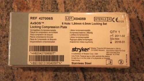 Stryker axsos locking compression plate ref # 427006s for sale