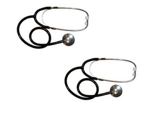 2 pcs of New arrvial Nurses Stethoscope Single Head Stethoscope Black 2PCKT111