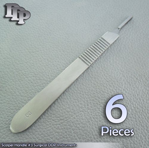 6 Pieces Scalpel Handle Surgical Dental Veterinary Instrument #3