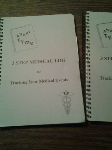 About tyme 3 step medical log for tracking your medical events (2 pack)