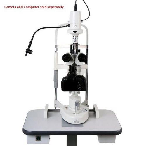 Us ophthalmic slit lamp with table top gr-54c with halogen lamp gilras warranty for sale